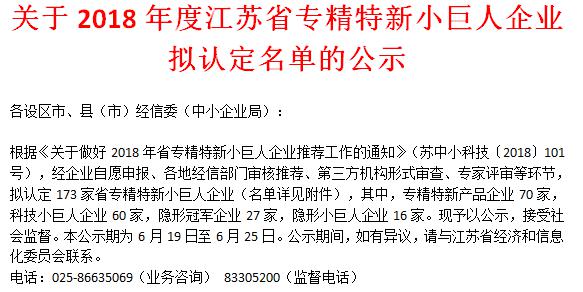 喜訊！日聯(lián)科技榮獲“江蘇省科技小巨人企業(yè)”